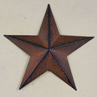 3-D Rusty Tin Star - 3.5"
